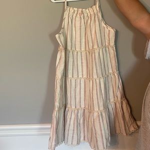 WORN A HANDFUL OF TIMES  Copper Key Kids Red, White, & Blue Dress